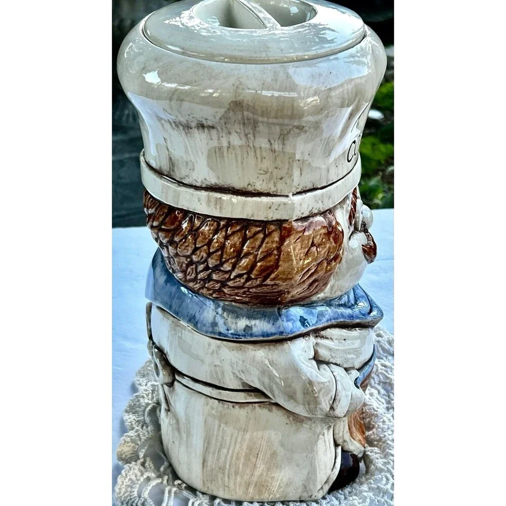 Stunning 🤩1980’s VINTAGE Treasure Craft (Chef Cookie Jar) MADE IN USA